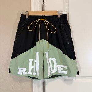 Rhude Logo Colorblock Yachting Shorts Mens XL